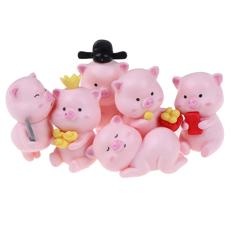 Изделие из смолы мини платье с изображением милой свинки для мальчиков фигурка