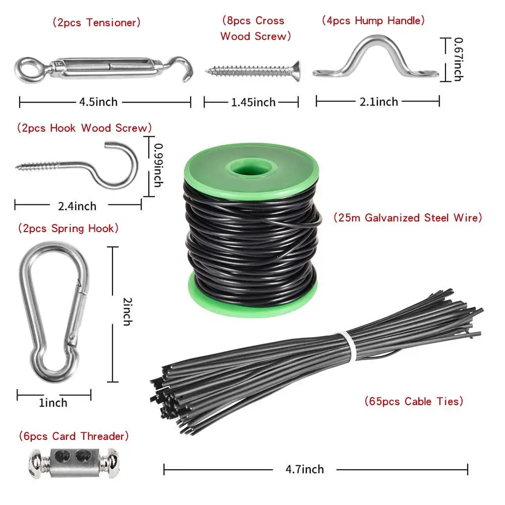 164 шт. подвесной светильник из нержавеющей стали|Зажимы для пакетов| |