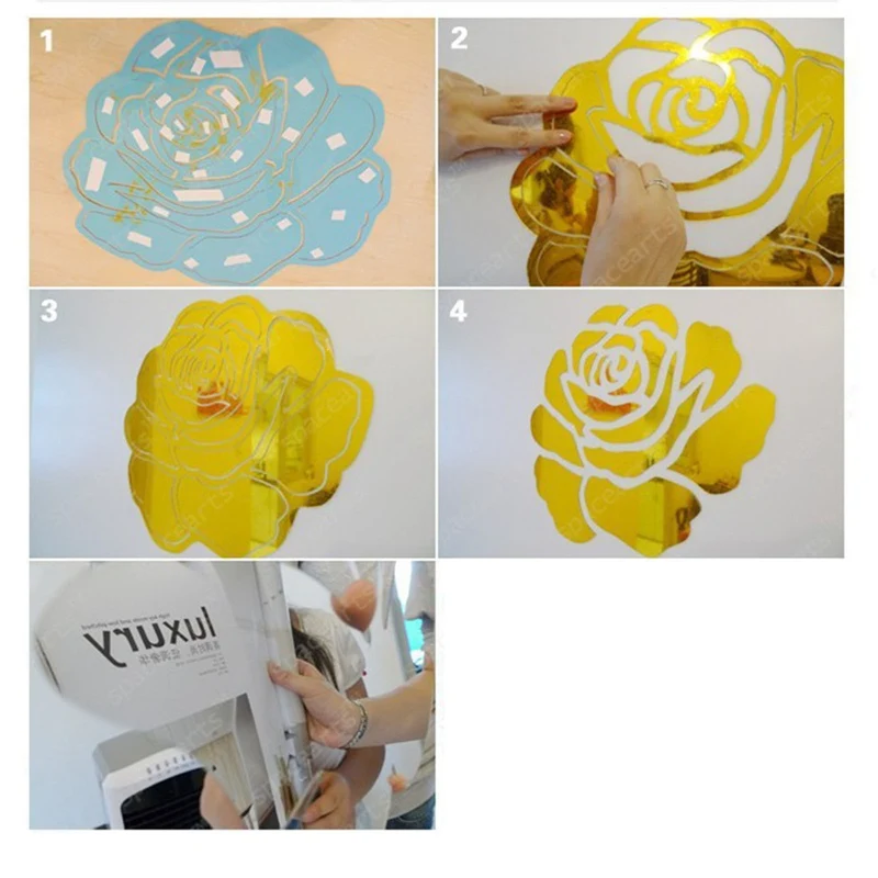 

Creative Mirror Stickers Clock Watch Wall Clocks Acrylic Home DIY Bedroom Modern Home Decoration 3D DIY Needle