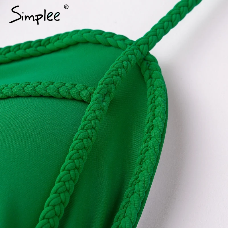 Раздельный купальник Simplee с леопардовым принтом нарядный эффектом пуш ап для