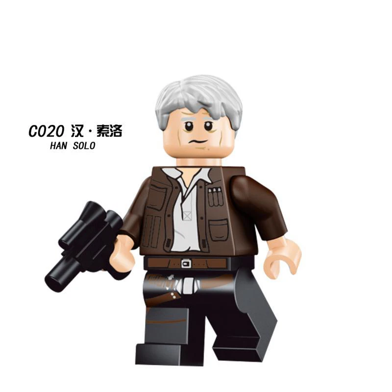 Starwars йода Дарт Вейдер люк Лея Анакин Obiwan Хан Solo Rey Jar Star Wars наборы строительных блоков Фигурки игрушки для детей