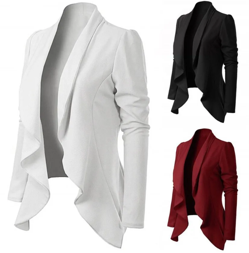 Red Blazer Womens Blazers Long Sleeve Thin Women Ladies Black White Blanco Mujer Blaser Feminino Veste Femme 2021 | Женская одежда