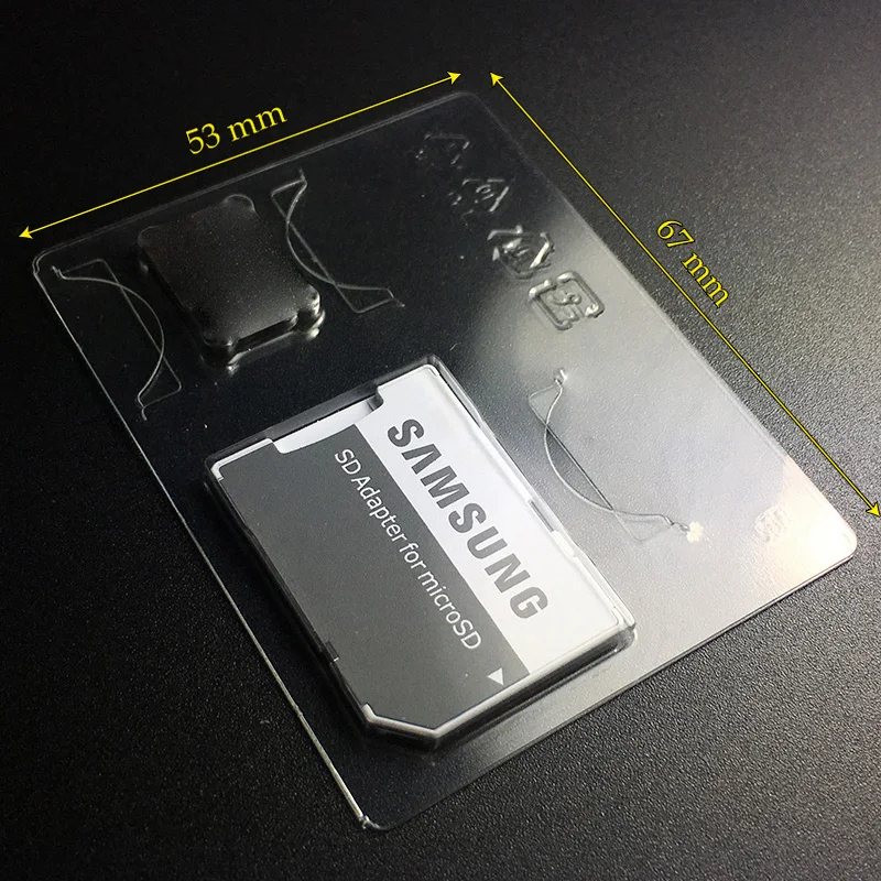 10 шт./лот оригинальный адаптер для карт памяти Samsung microSD/SDHC/SDXC кардридер белый цвет