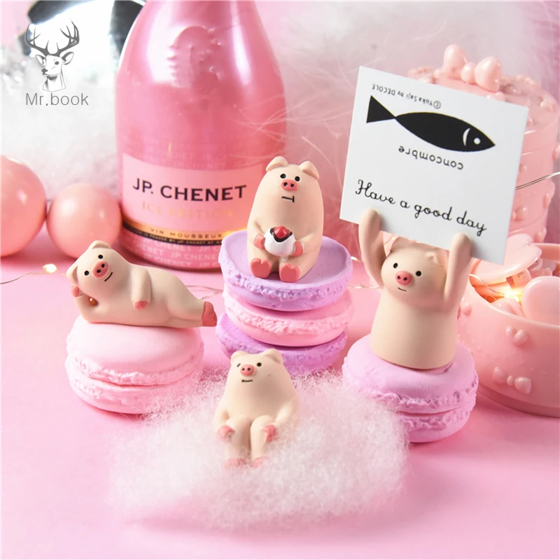 Милый детский Кукольный держатель для фотографий в форме поросенка карт офиса