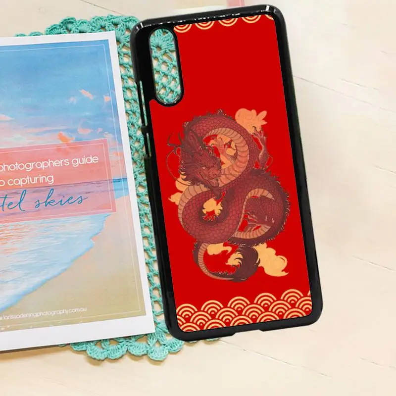 

Chinese Dragon pattern art design Phone Case PC for iPhone 11 12 pro XS MAX 8 7 6 6S Plus X 5S SE 2020 XR