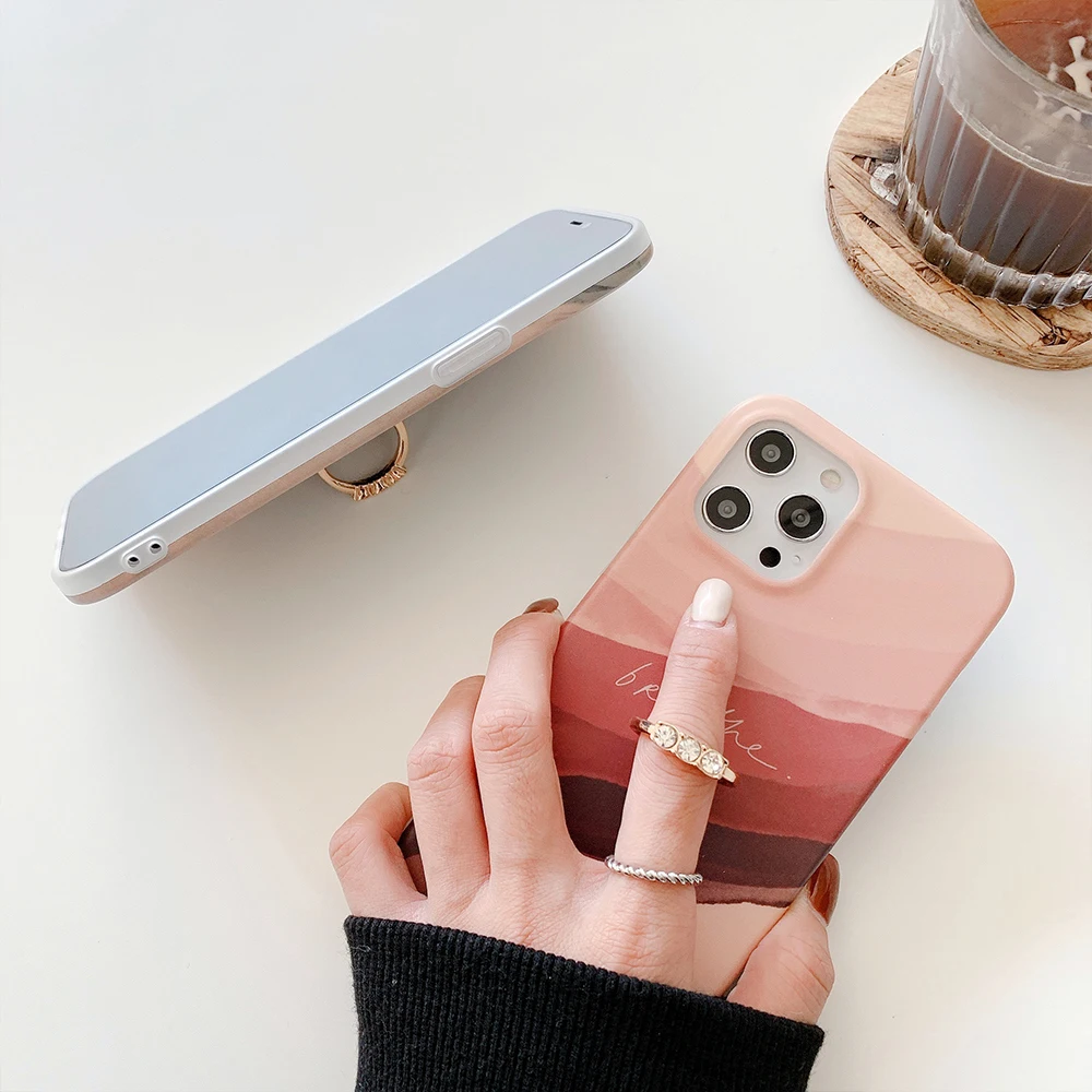 

Marble Geometric Art Phone Cases for iPhone 12 11 Pro Max XS 8 7 6 6S Plus X 5S SE 2020 XR 12 Mini for girls Half-wrapped Case