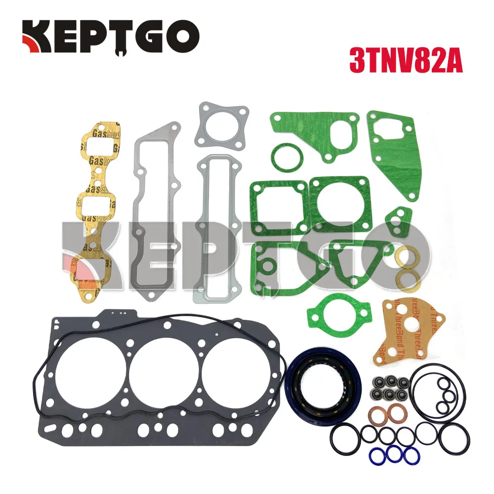 Nova 3tnv82a Revisão Completa Kit Gaxeta Conjunto para Yanmar Vio30 Vio27 b3 Escavadeira Eg224 Trator Peças e acessórios do gerador