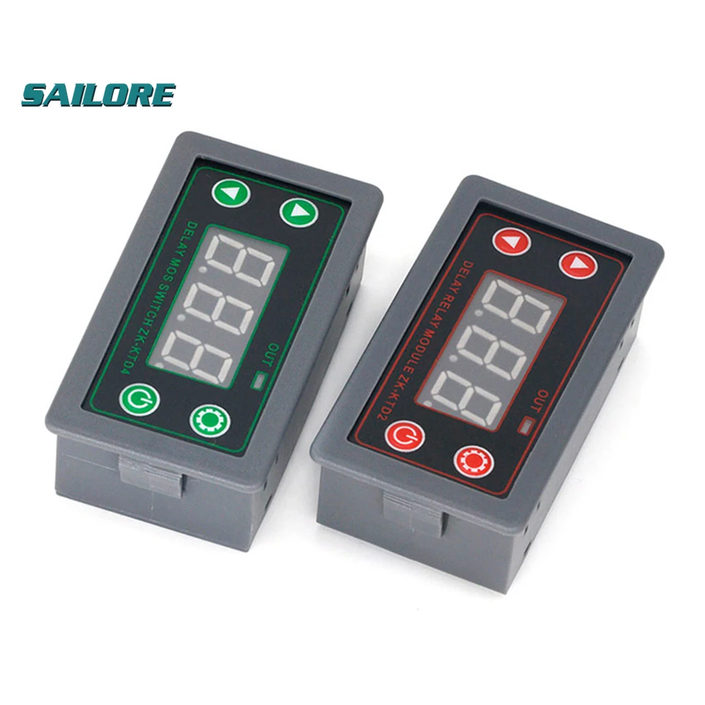 ZK-KTD2 5A 5V 12V 24V Fully Compatible Delay Relay Module Trigger Cycle Timing Industrial Anti-Overshoot | Мебель