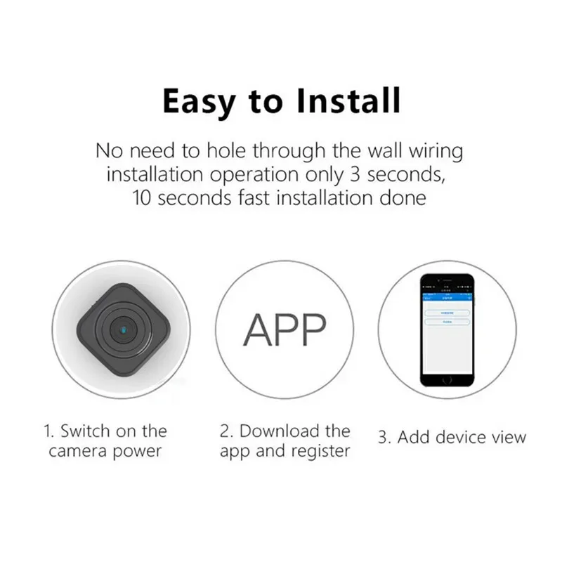 

New Design Private Fashion Portable HD Real 1080P Mini Wireless Camera Home Security IP Wifi Camera with Rechargeable Batteryry