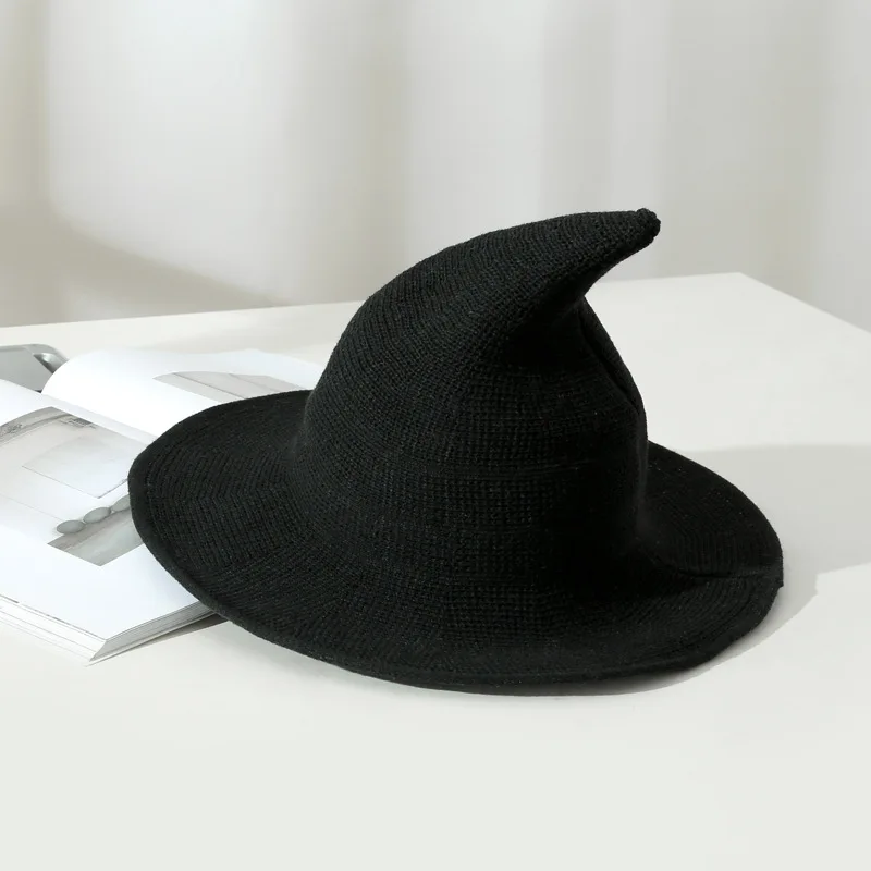 

Witch Hat Warm Wool for Women Party Decor Wizard Christmas Easter Cosplay Costume