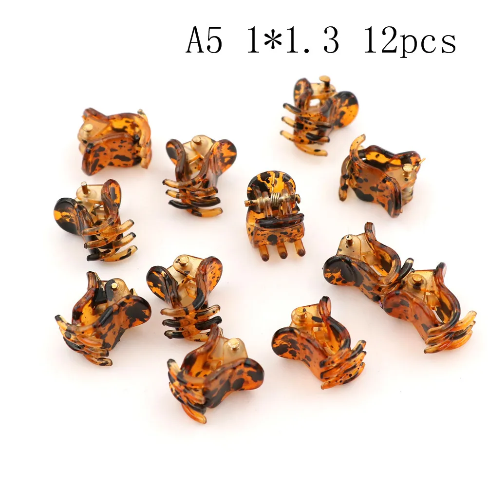 12 шт. маленькие пластиковые зажимы для волос|Аксессуары волос девочек| |