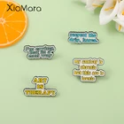 Брошь с эмалью Мой беспокойство хронический, но эта задница знаковая, желтые и синие забавные Броши с эмалью, значок для аксессуаров на куртку, рюкзак, подарок