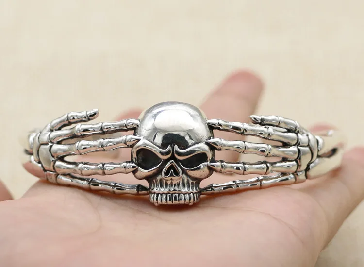 100% S925 серебро мужской браслет личности модные солнцезащитные очки в стиле ретро