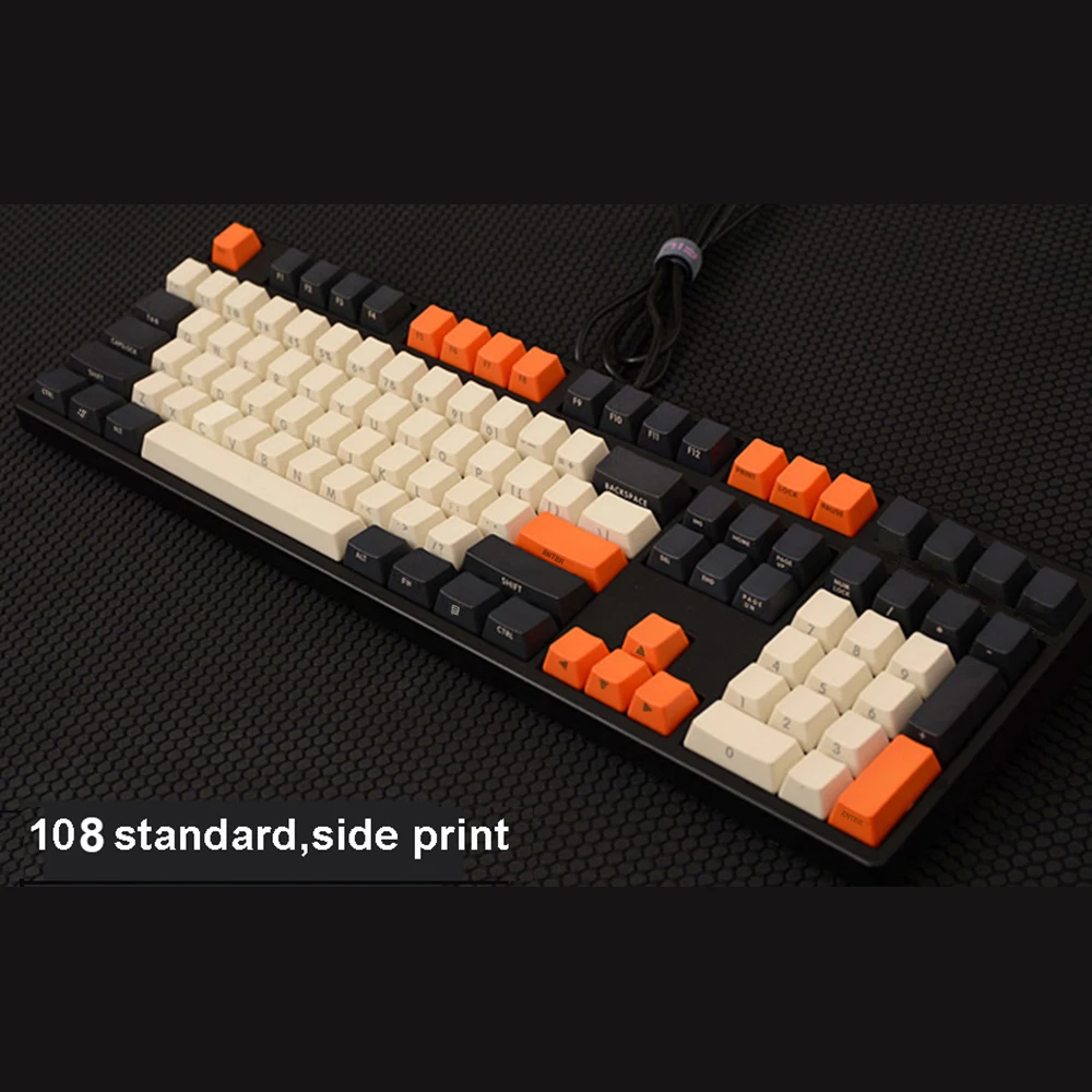 61 64 87 96 108 ключей PBT углерода Цвет смешанные оригинальные OEM профиль с лазерной