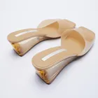 Сандалии женские на платформе, элегантные Босоножки с открытым носком, обувь для вечеринки, римские тапочки, лето 2021