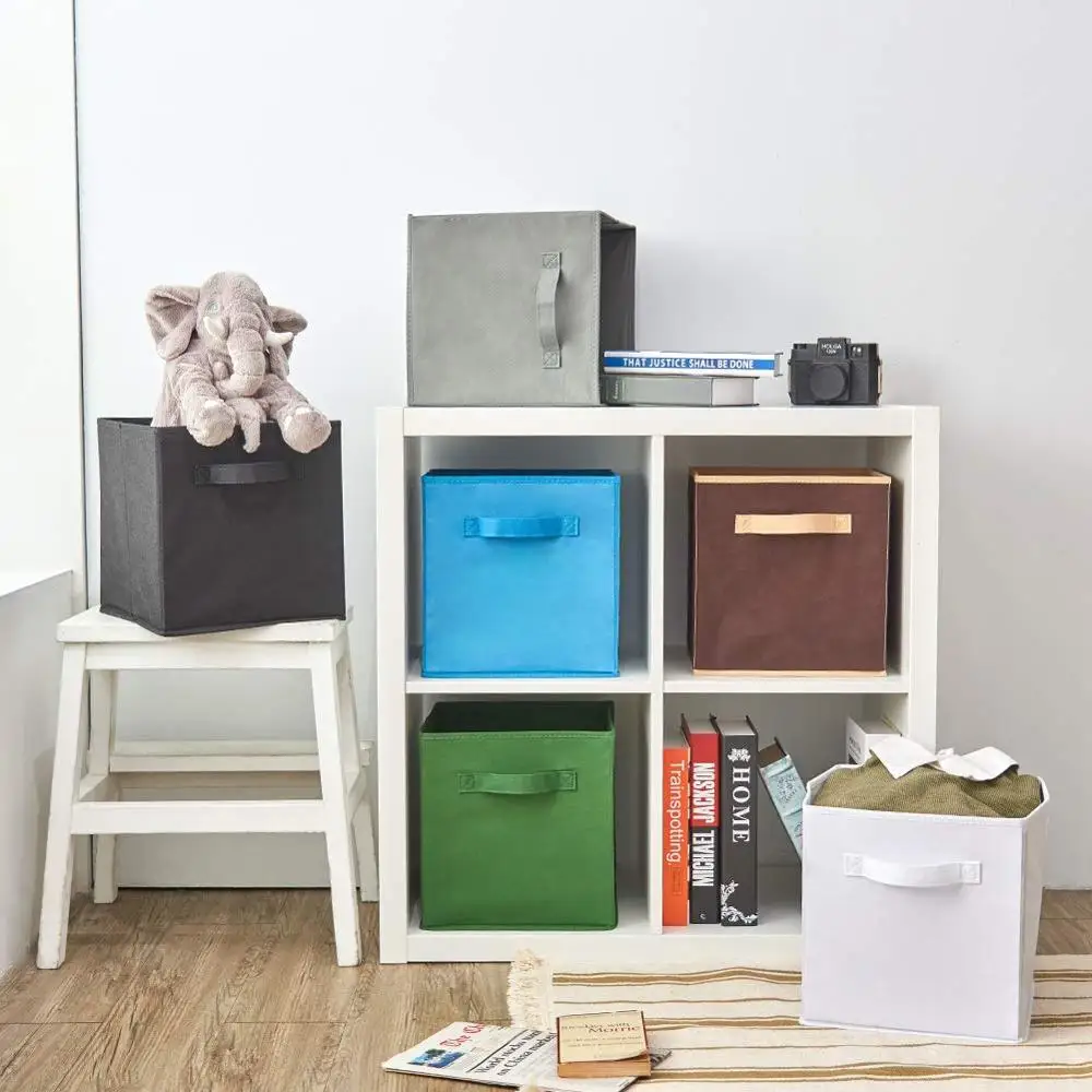 folding Non-Woven Fabric storage box Closet Cubes Bins Organizer kid toy storage bins Offices for storage Organization