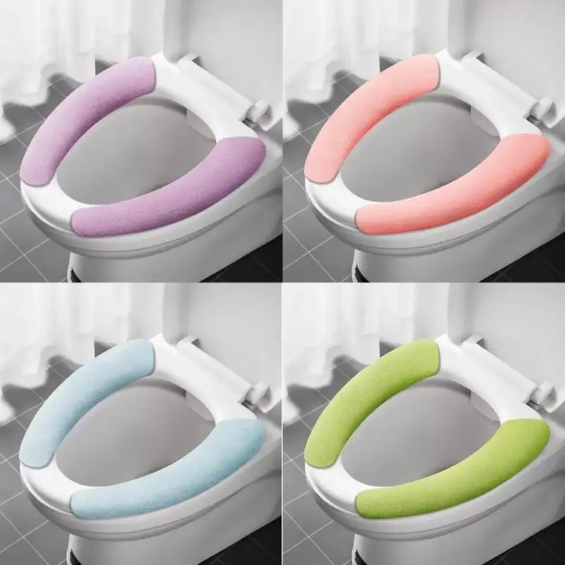 

Winter Warm Toilet Seat Cover Closestool Mat 1Pcs Washable Bathroom Accessories