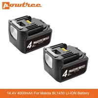 14 4v 4000mah drills battery for makita bl1430 replacement rechargeable lithium ion lxt200 bl1415 194558 0 194559 8 194066 1