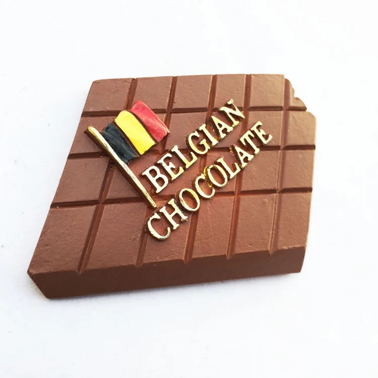 

QIQIPP Belgium Specialty Chocolate Three-dimensional Tourist Souvenir Magnetic Sticker Fridge Magnet