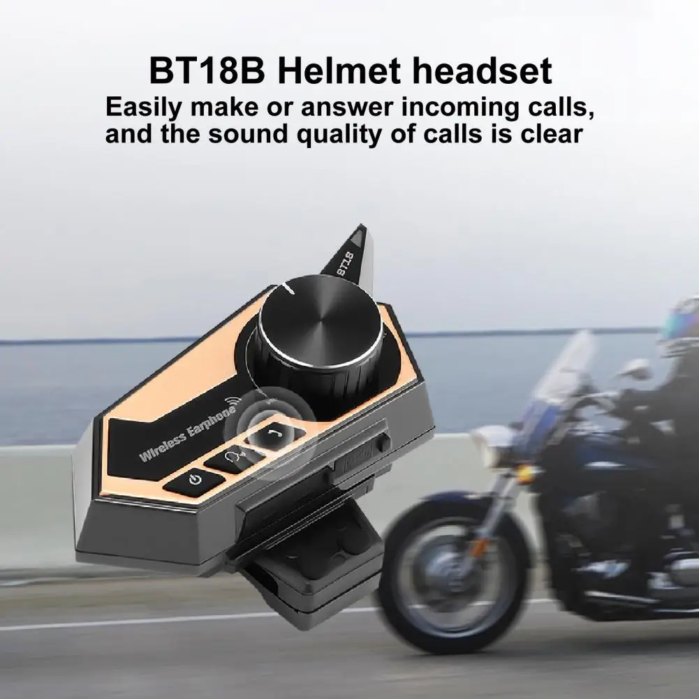 Bluetooth-гарнитура BT18B для мотоциклетного шлема 5 0 дюйма | Автомобили и мотоциклы