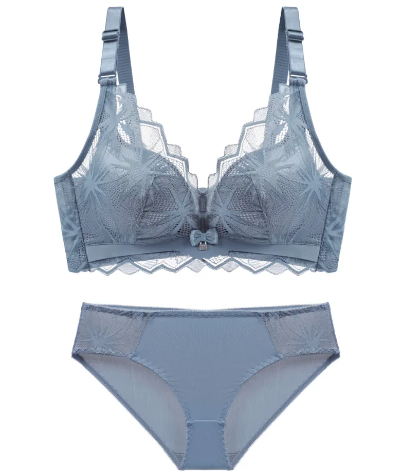 

Adjustable Underwear Women's Small Chest Push up Breast Holding Wireless Bra Breast Holding Anti-Sagging Sexy Bra Set