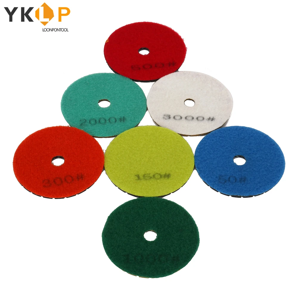 Алмазные полировочные колодки 100 мм влажный/сухой гранитный камень бетон