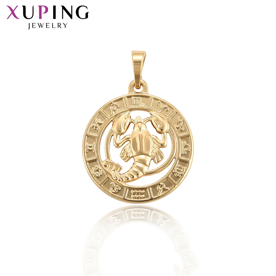 Роскошное Ожерелье Xuping подвески золотого цвета модные украшения в диком стиле