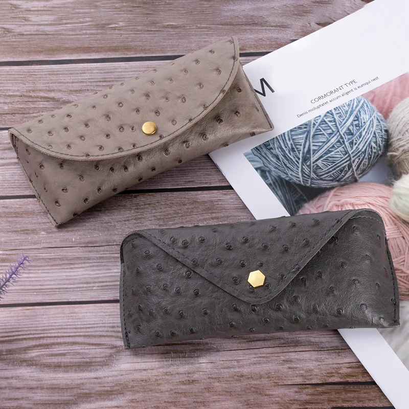 1 шт. Чехол для очков чтения из ПУ кожи | Аксессуары одежды