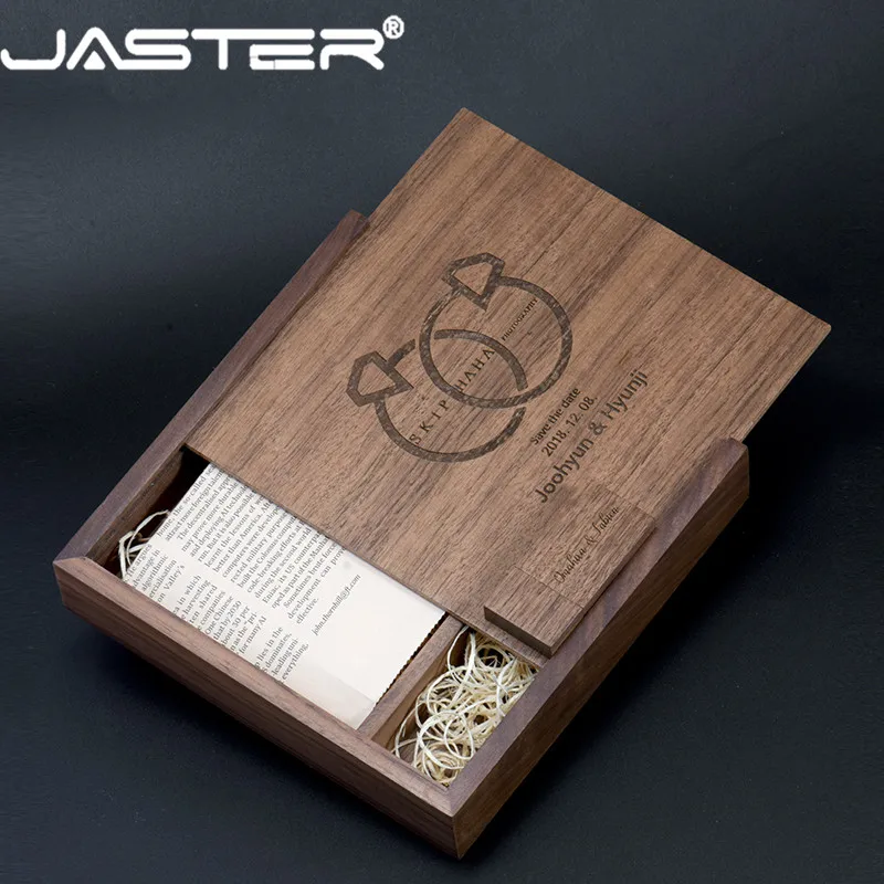 Деревянный фотоальбом JASTER (170 мм * 170 35 мм) деревянный usb + коробка флэш накопитель 8