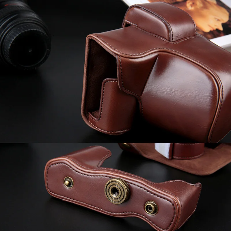 Из искусственной кожи Камера чехол сумка для цифровой камеры Olympus OM-D E-M10 EM10 Mark II III