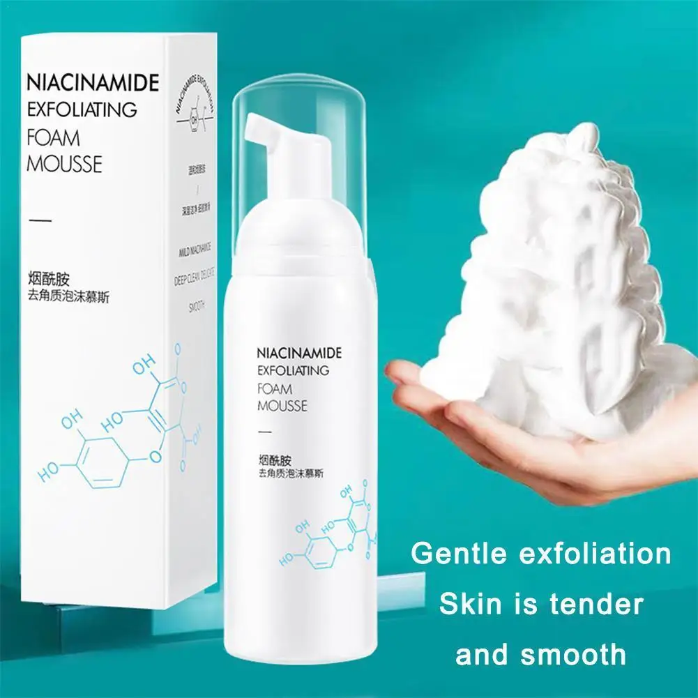 

100ml Cleansing Mousse Foaming Cleanser Scrub Cleansing Acne Oil Control Blackhead Remover Shrink Pores Skin Care Makeup Remover