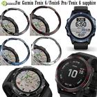 Стальной чехол для часов Garmin Fenix 6  6 Pro  Fenix 6, сапфировый ободок, кольцо для стайлинга, клейкий, устойчивый к царапинам металлический чехол, аксессуары