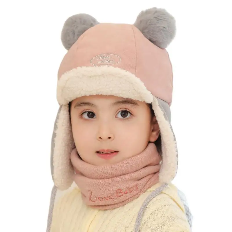 

2PCS newborn babys child children knitted Hat scarf Winter Hat warm sombrero bufanda invierno ninos bebe enfante echarpe hiver