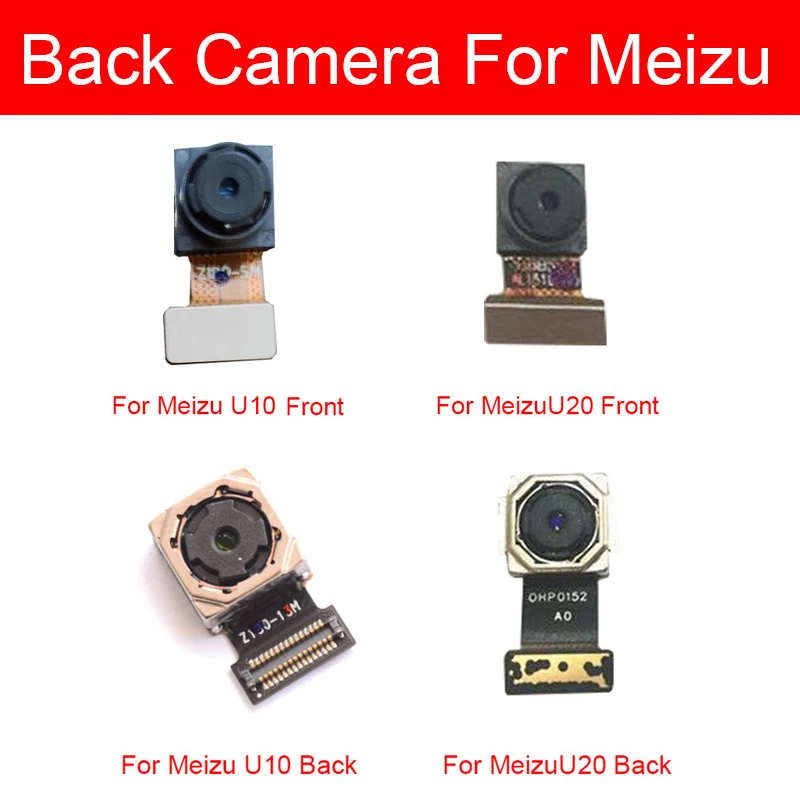 Модуль передней и задней камеры для Meizu U10 U20 U680h U685h основная задняя и лицевая маленькая камера гибкий ленточный кабель Замена ремонта
