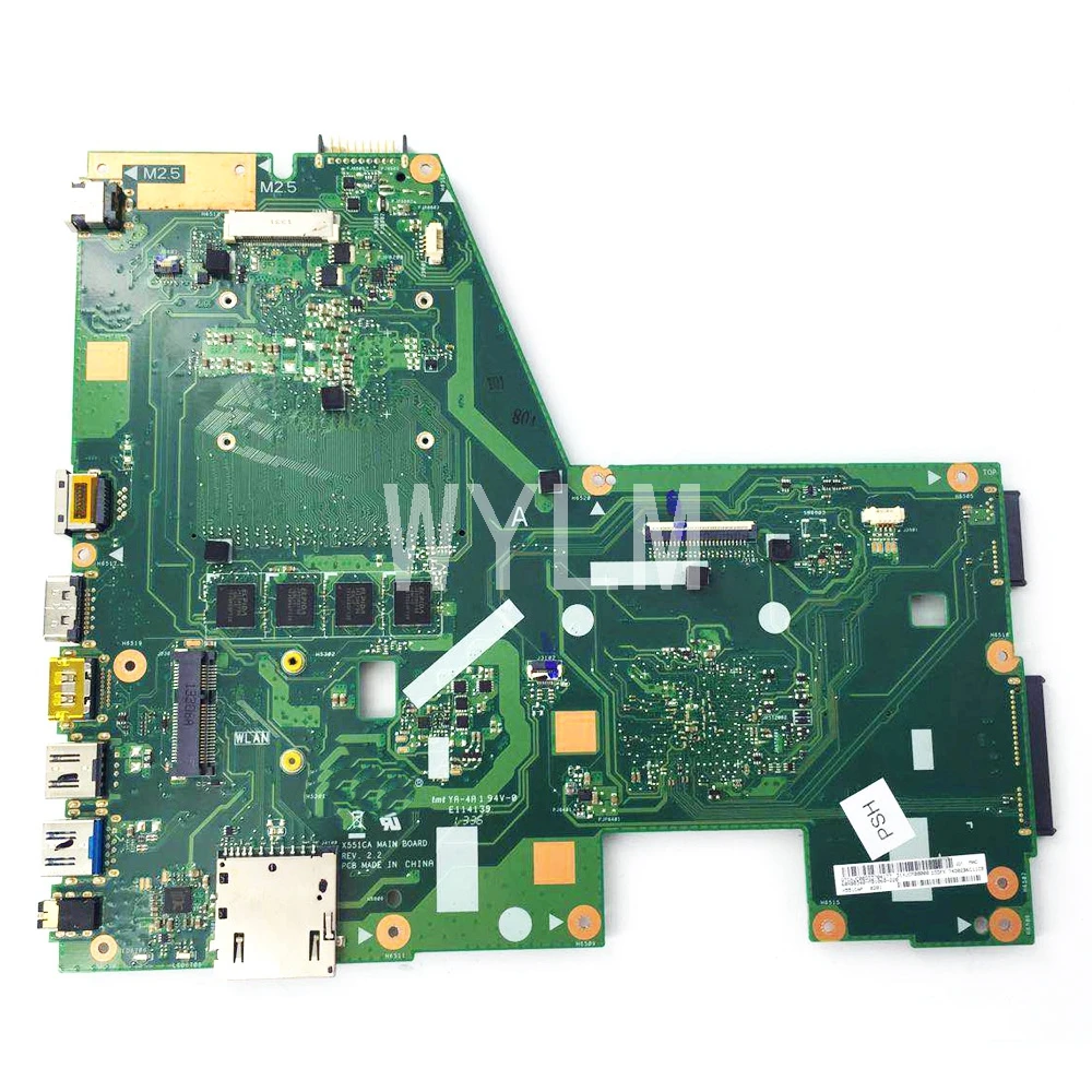 X551CA с процессором 2117 4 Гб ОЗУ материнская плата REV 2 для ASUS X551C X551CAP ноутбука