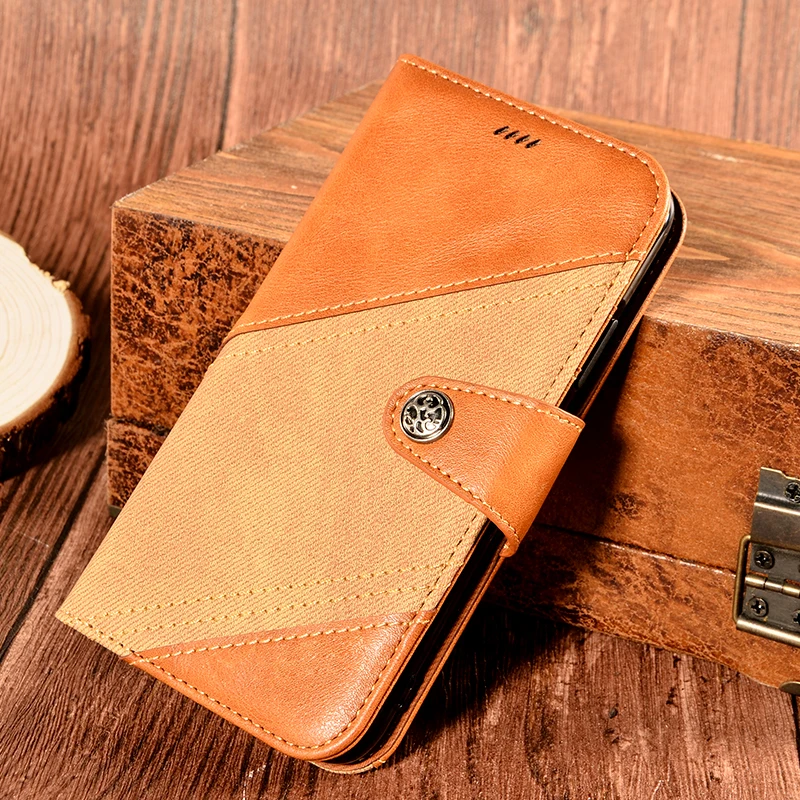 vintage phone case for oppo a5s luxury wallet flip magnetic capa cover for oppo a5s case accessories cross color style free global shipping