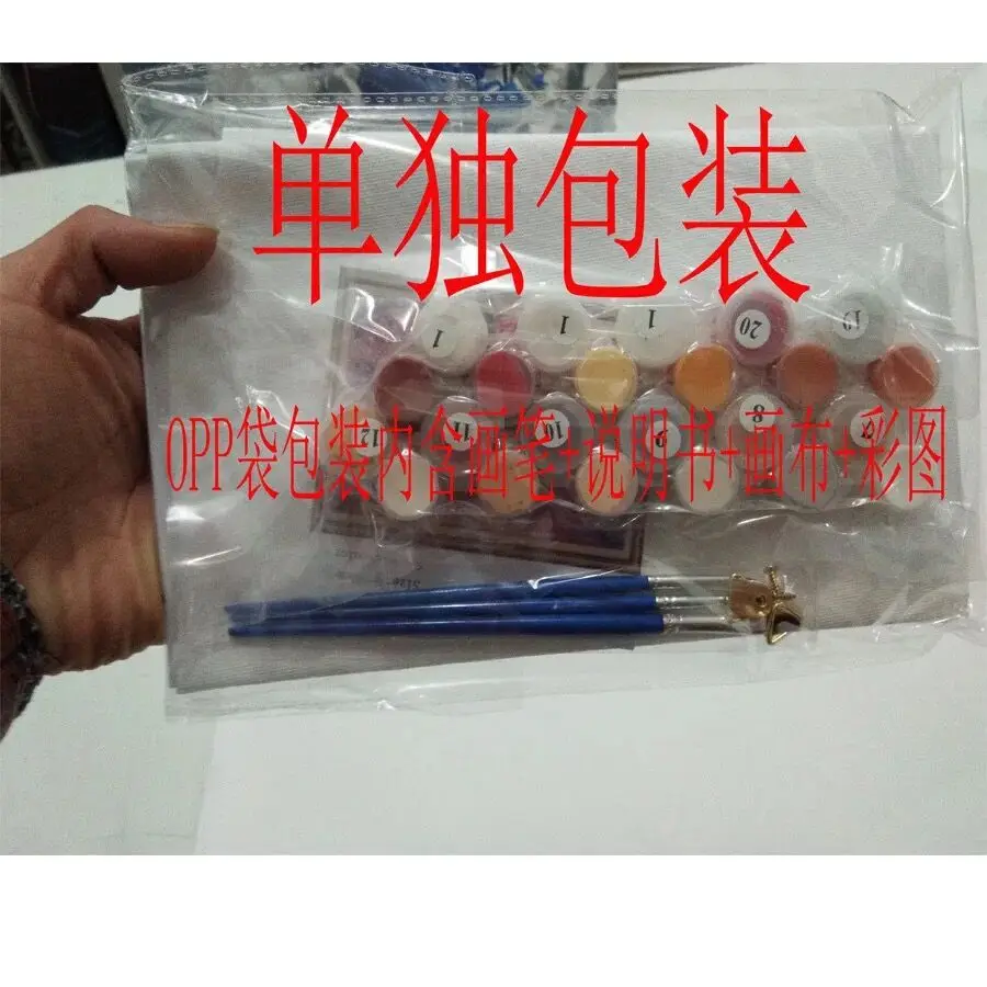 28 стилей пейзаж DIY Краска ing по номеру масляная краска на холсте Прямая поставка