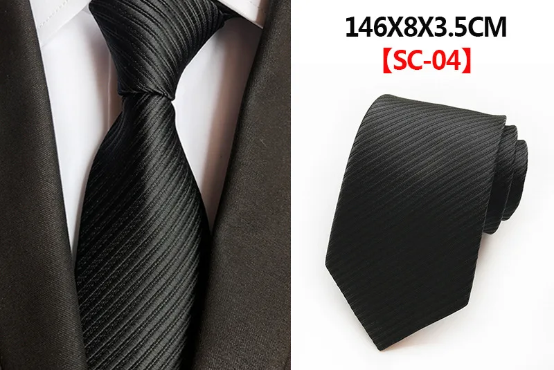 

New Classic Paisley Solid Fine Stripes Black Pink Red Blue Brown Yellow Silver Navy JACQUARD WOVEN 100% Silk Men's Tie Necktie