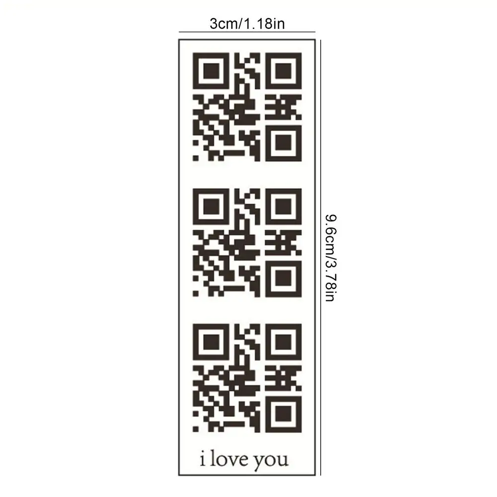 Временные наклейки 60 листов действительный и сканируемый QR-код искусственная