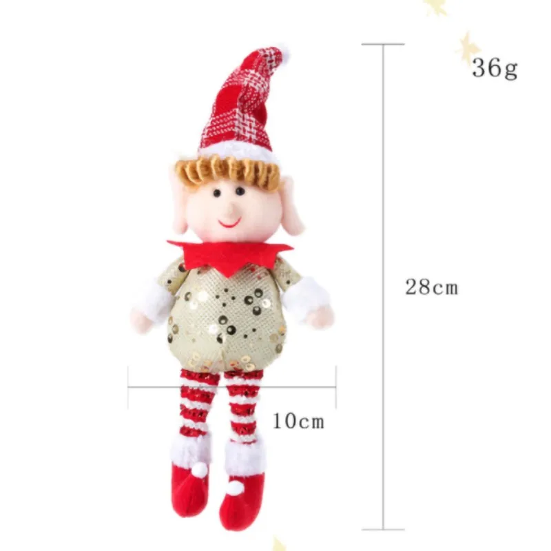 Елочные подвесные украшения эльф девочка с длинными ногами подарок игрушка