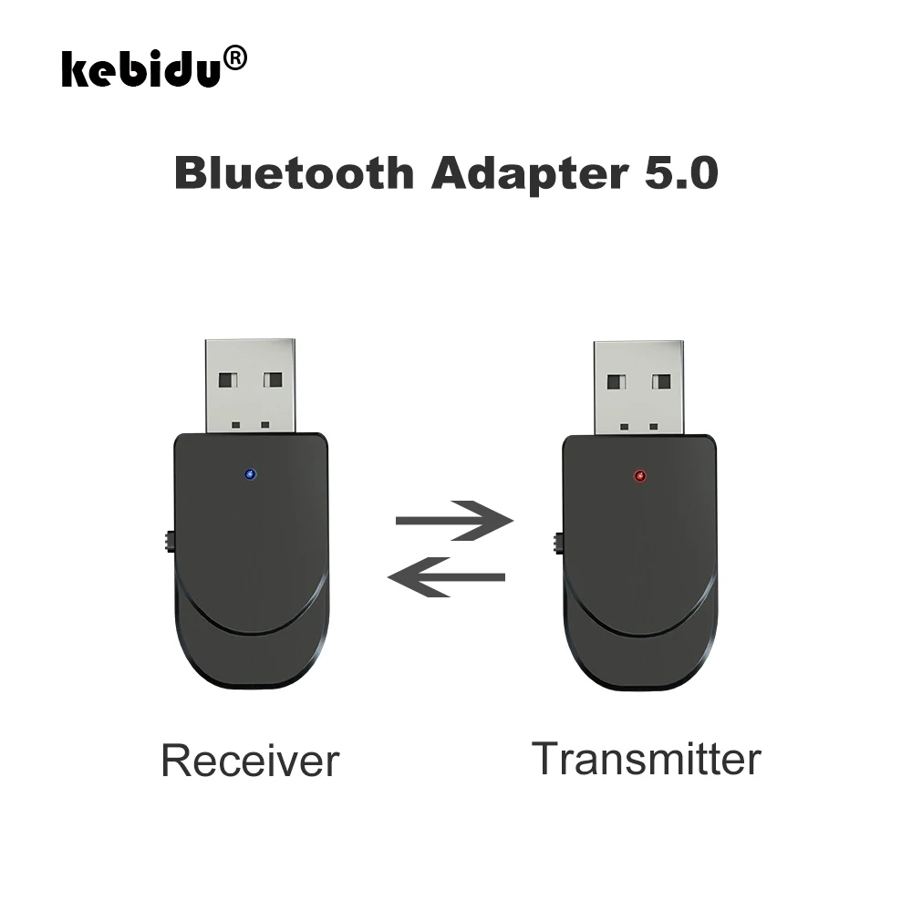 Передатчик Bluetooth kebidu с USB приемником беспроводной музыкальный аудио адаптер 5 0