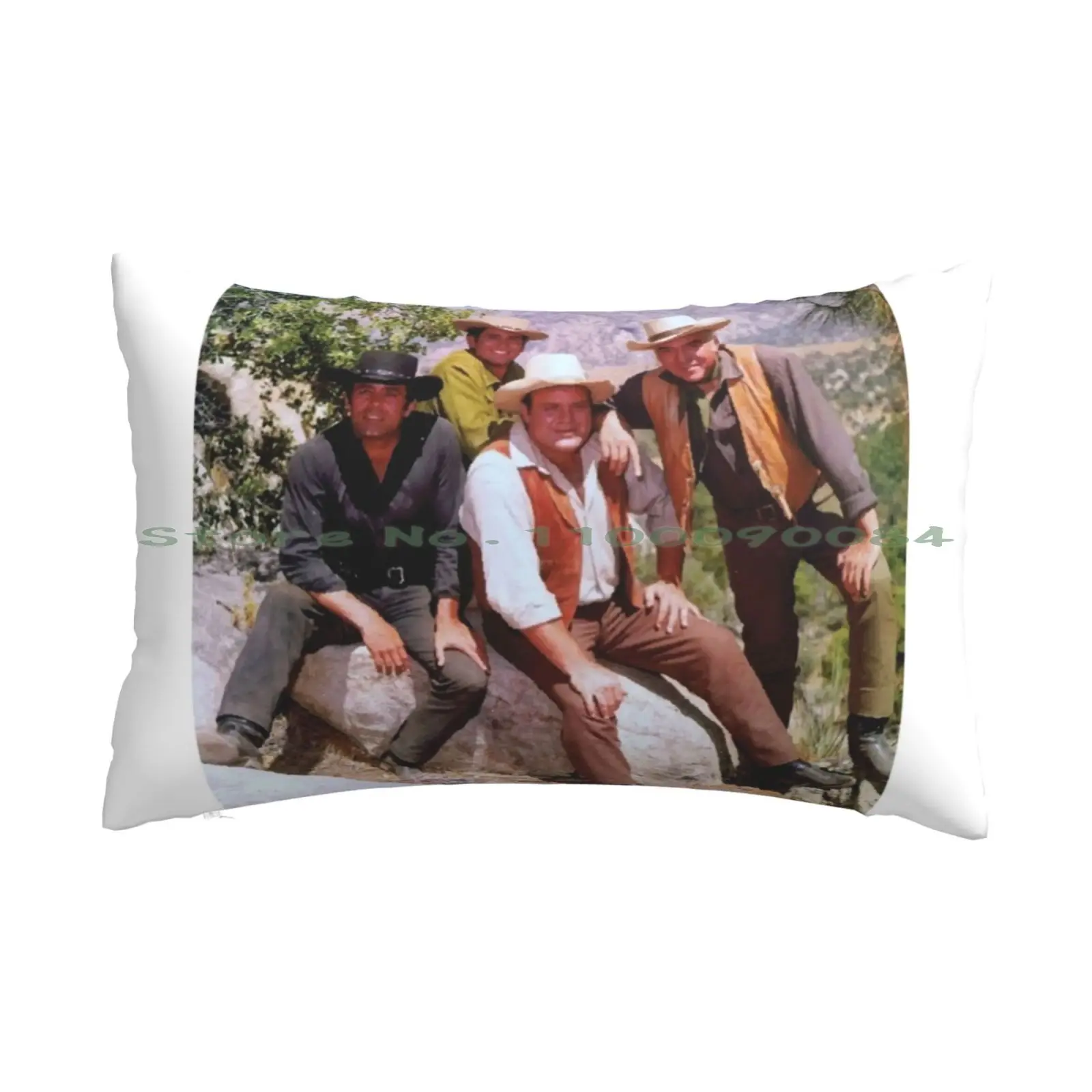 

Western Cartwrights Pillow Case 20x30 50*75 Sofa Bedroom Bonanza Black N White Western Family Old Serie Classic Tv Cartwrights
