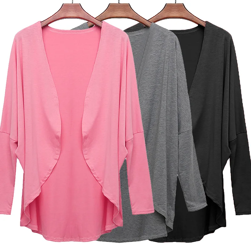 

Casual Sweater Women Pure Long Sleeve Cardigan Coat 2020 Autumn Knitted Jumper Cardigan Plus Size Outerwear Womens Tops