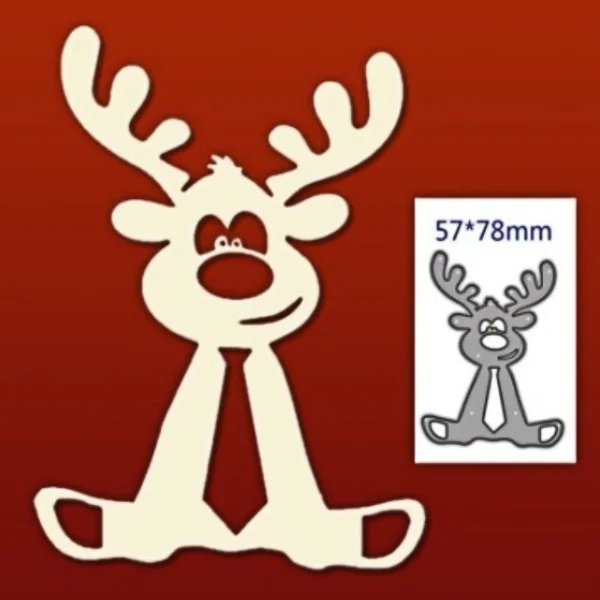 Lngклоун Рождественский лось металлические штампы трафареты вырезанные для DIY скрапбукинга альбома бумаги карты тиснение