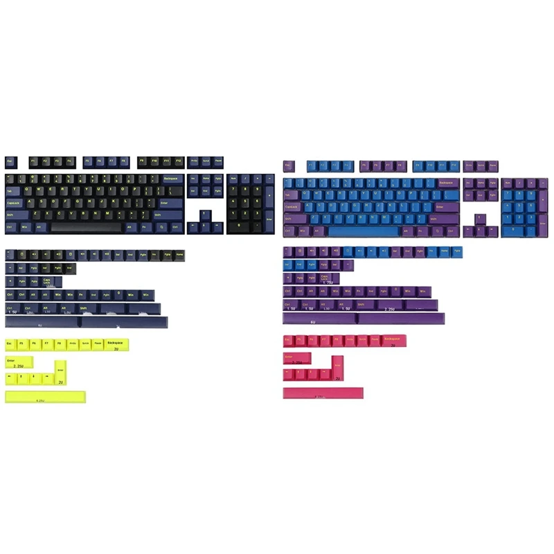 

2 предмета подходит для оригинального высокого 2-Цвет литья красный Самурай ночных пробежек Оливия 2-Цвет PBT клавиши фиолетовый и голубой