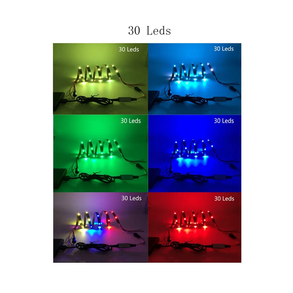 WS2812B WS2812 RGB светодиодный светильник водонепроницаемый индивидуально адресуемый