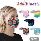 10 шт., защитные маски для взрослых, с принтом