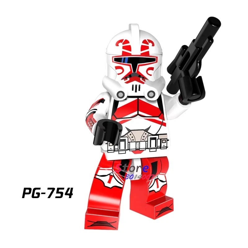PG754 50 шт. модель Mandalorian Fet Jango Darksaber s строительные блоки игрушки для детей фигурки - Цвет: PG754