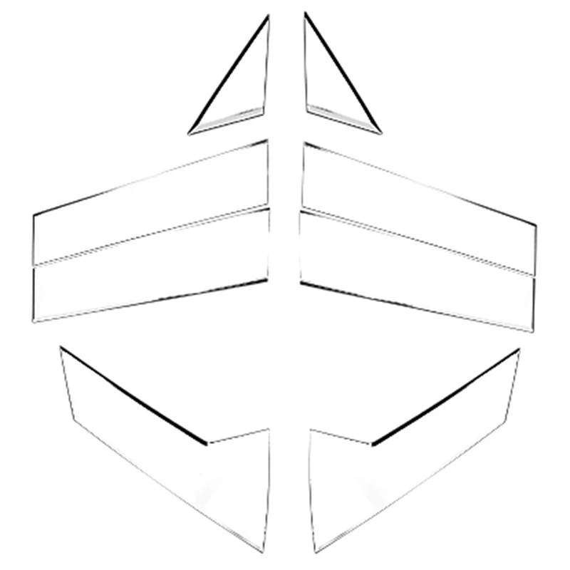 

Car Stainless Steel Chrome Window Pillar Cover Trim for Mazda CX-30 CX30 2020-2021