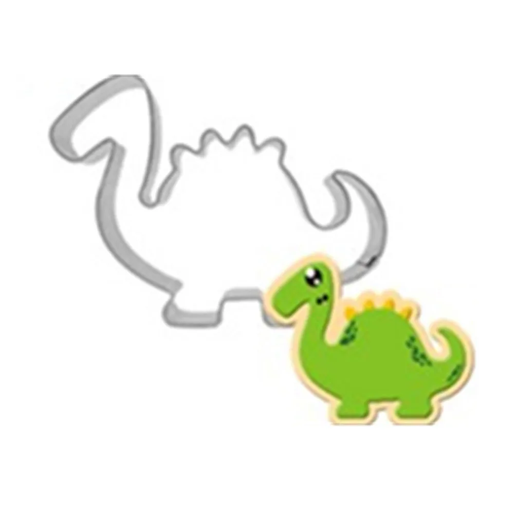 Динозавр из нержавеющей стали головоломка печенья DIY печенье формочка для